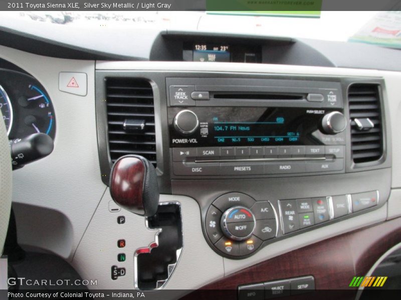 Silver Sky Metallic / Light Gray 2011 Toyota Sienna XLE