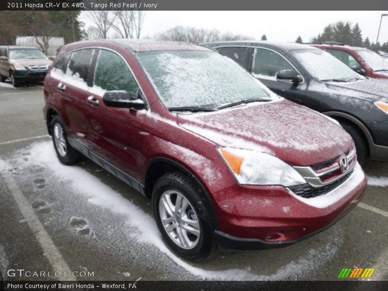 Tango Red Pearl / Ivory 2011 Honda CR-V EX 4WD