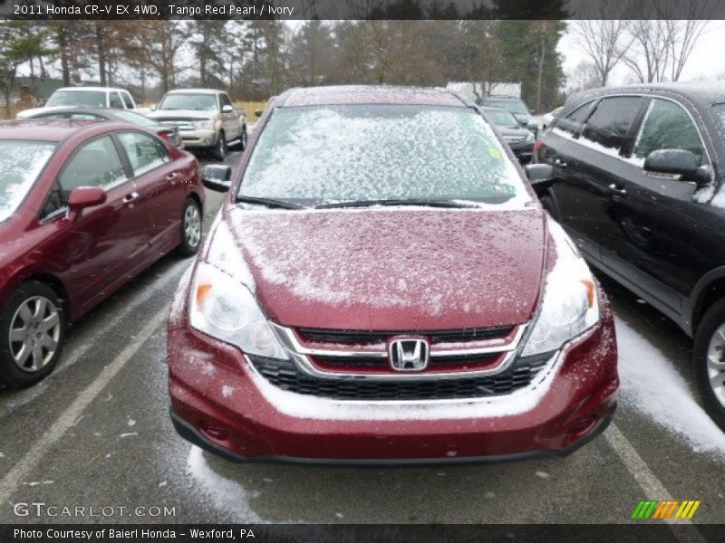 Tango Red Pearl / Ivory 2011 Honda CR-V EX 4WD