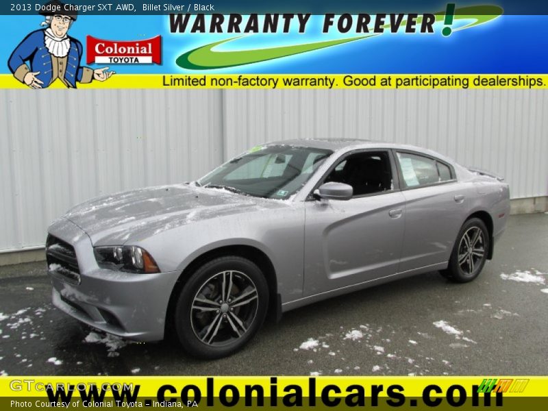 Billet Silver / Black 2013 Dodge Charger SXT AWD