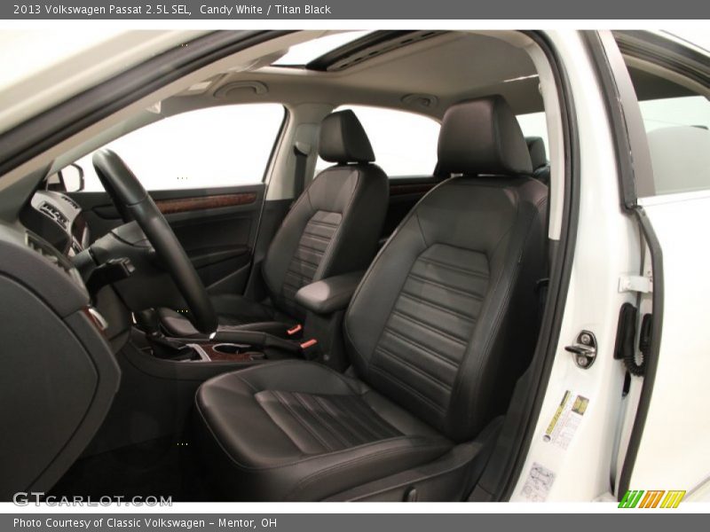 Front Seat of 2013 Passat 2.5L SEL