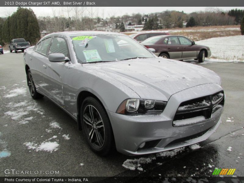 Billet Silver / Black 2013 Dodge Charger SXT AWD