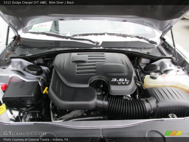 Billet Silver / Black 2013 Dodge Charger SXT AWD