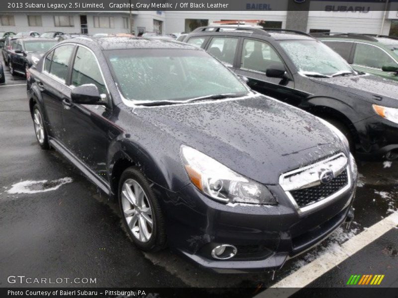 Graphite Gray Metallic / Off Black Leather 2013 Subaru Legacy 2.5i Limited