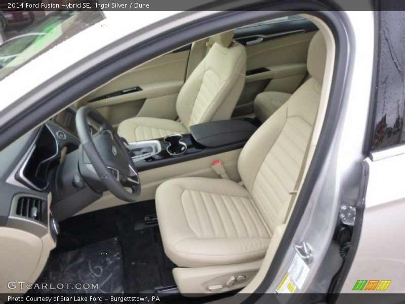 Ingot Silver / Dune 2014 Ford Fusion Hybrid SE