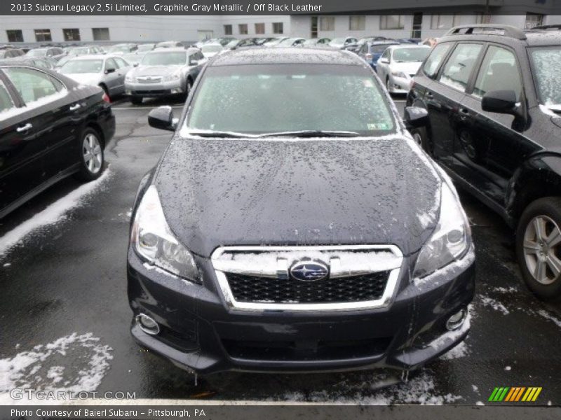 Graphite Gray Metallic / Off Black Leather 2013 Subaru Legacy 2.5i Limited