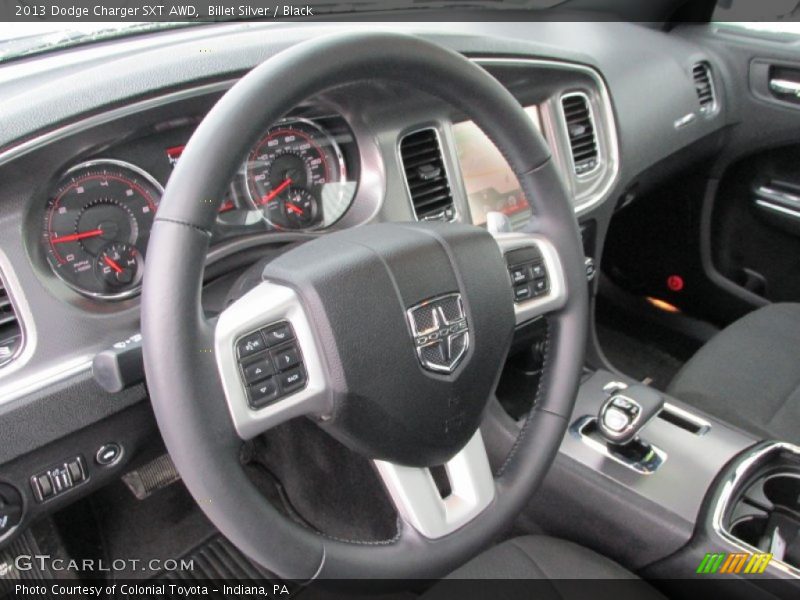 Billet Silver / Black 2013 Dodge Charger SXT AWD