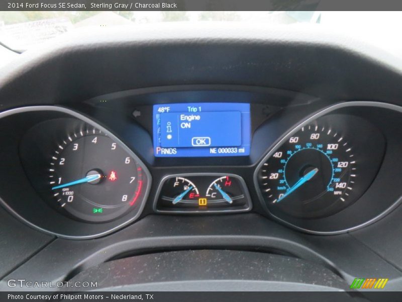 Sterling Gray / Charcoal Black 2014 Ford Focus SE Sedan