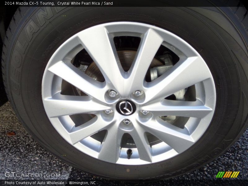 Crystal White Pearl Mica / Sand 2014 Mazda CX-5 Touring