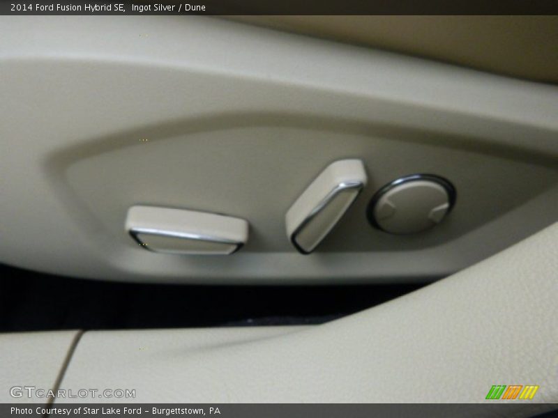 Ingot Silver / Dune 2014 Ford Fusion Hybrid SE
