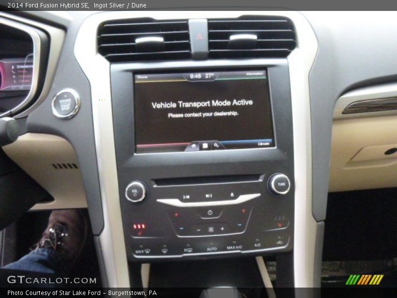Ingot Silver / Dune 2014 Ford Fusion Hybrid SE