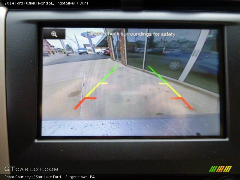 Ingot Silver / Dune 2014 Ford Fusion Hybrid SE