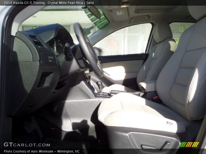 Crystal White Pearl Mica / Sand 2014 Mazda CX-5 Touring