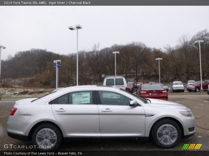 Ingot Silver / Charcoal Black 2014 Ford Taurus SEL AWD