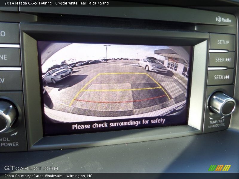Crystal White Pearl Mica / Sand 2014 Mazda CX-5 Touring