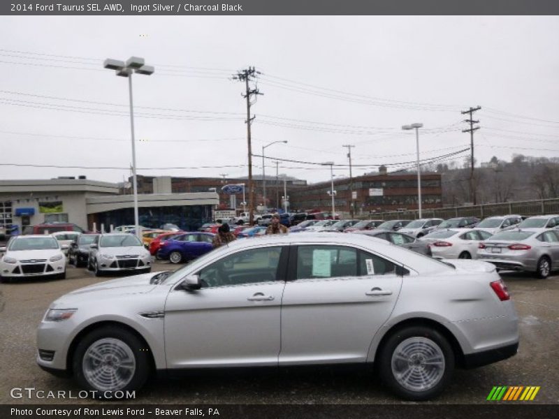 Ingot Silver / Charcoal Black 2014 Ford Taurus SEL AWD