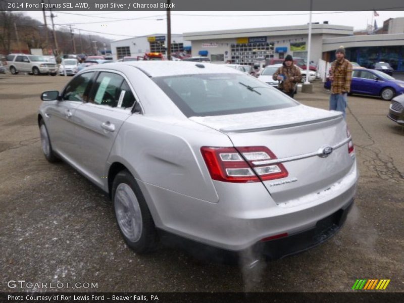 Ingot Silver / Charcoal Black 2014 Ford Taurus SEL AWD