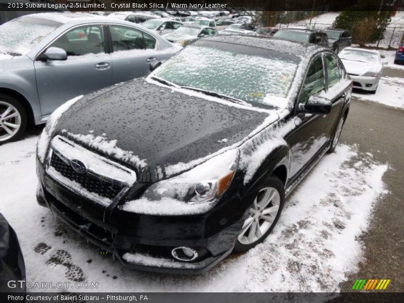 Crystal Black Silica / Warm Ivory Leather 2013 Subaru Legacy 2.5i Limited