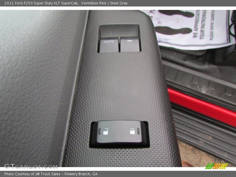 Vermillion Red / Steel Gray 2011 Ford F250 Super Duty XLT SuperCab