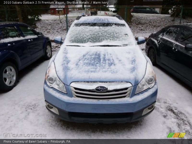 Sky Blue Metallic / Warm Ivory 2010 Subaru Outback 2.5i Premium Wagon