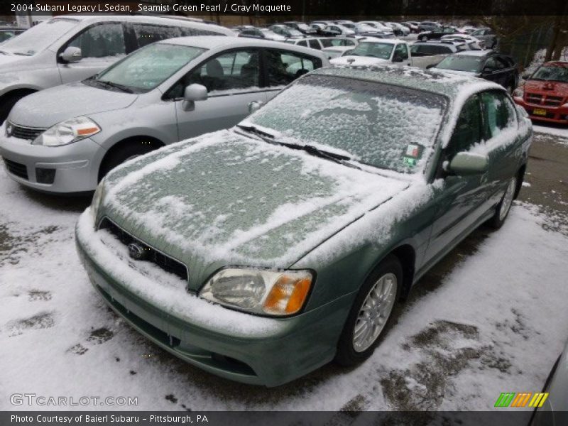 Seamist Green Pearl / Gray Moquette 2004 Subaru Legacy L Sedan