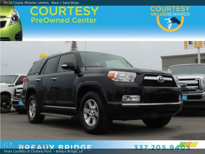 Black / Sand Beige 2010 Toyota 4Runner Limited
