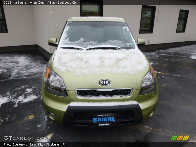 Alien Green / Black Soul Logo Cloth 2013 Kia Soul +