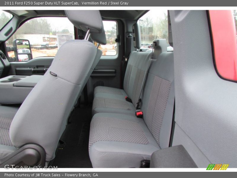 Vermillion Red / Steel Gray 2011 Ford F250 Super Duty XLT SuperCab