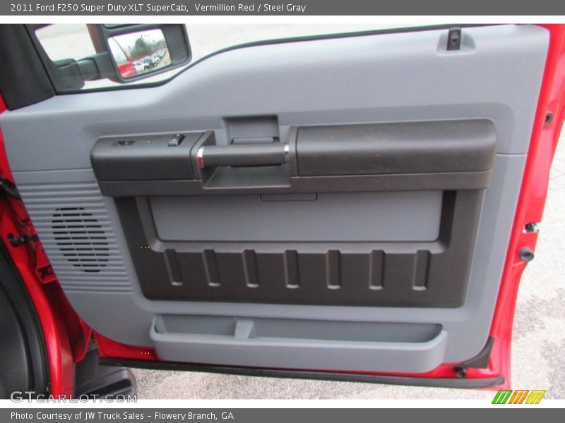 Vermillion Red / Steel Gray 2011 Ford F250 Super Duty XLT SuperCab