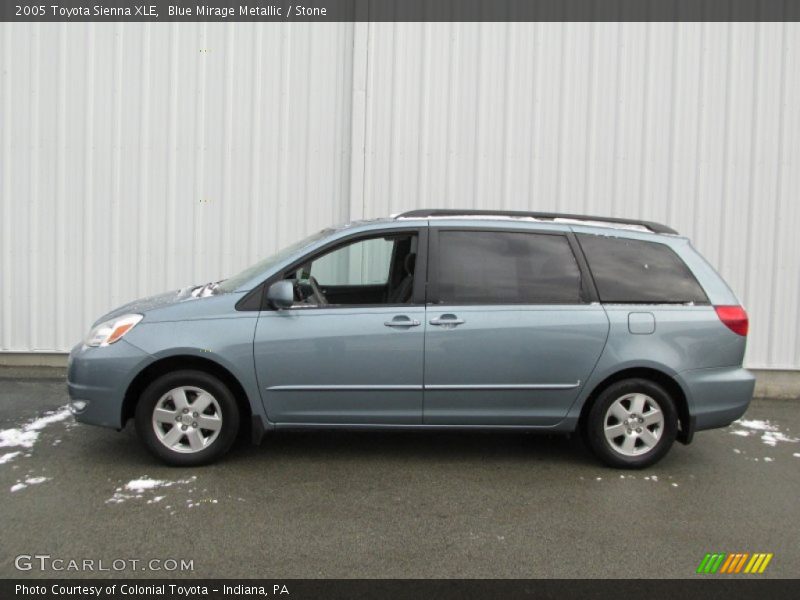 Blue Mirage Metallic / Stone 2005 Toyota Sienna XLE