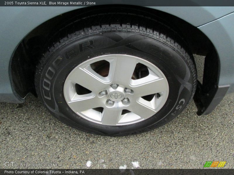 Blue Mirage Metallic / Stone 2005 Toyota Sienna XLE