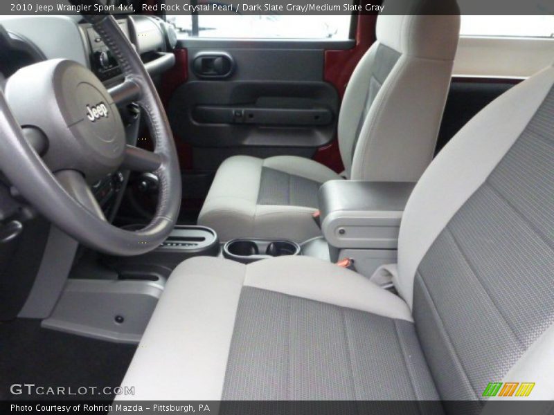 Red Rock Crystal Pearl / Dark Slate Gray/Medium Slate Gray 2010 Jeep Wrangler Sport 4x4
