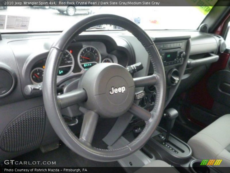 Red Rock Crystal Pearl / Dark Slate Gray/Medium Slate Gray 2010 Jeep Wrangler Sport 4x4