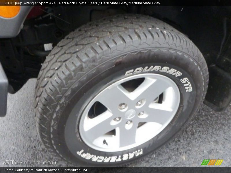 Red Rock Crystal Pearl / Dark Slate Gray/Medium Slate Gray 2010 Jeep Wrangler Sport 4x4