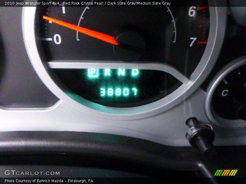 Red Rock Crystal Pearl / Dark Slate Gray/Medium Slate Gray 2010 Jeep Wrangler Sport 4x4