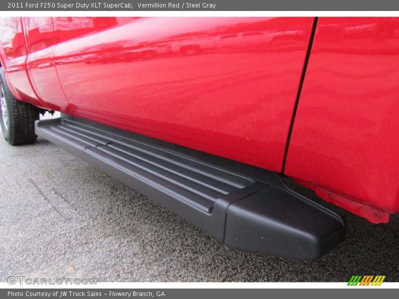 Vermillion Red / Steel Gray 2011 Ford F250 Super Duty XLT SuperCab