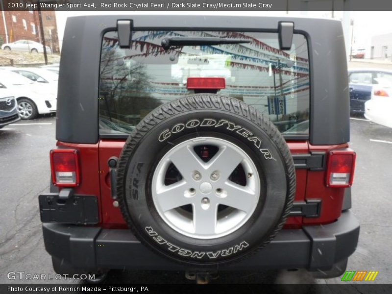 Red Rock Crystal Pearl / Dark Slate Gray/Medium Slate Gray 2010 Jeep Wrangler Sport 4x4