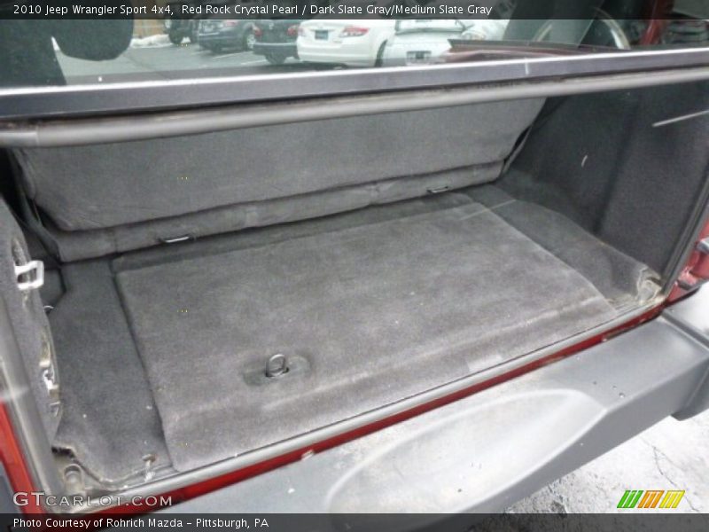 Red Rock Crystal Pearl / Dark Slate Gray/Medium Slate Gray 2010 Jeep Wrangler Sport 4x4