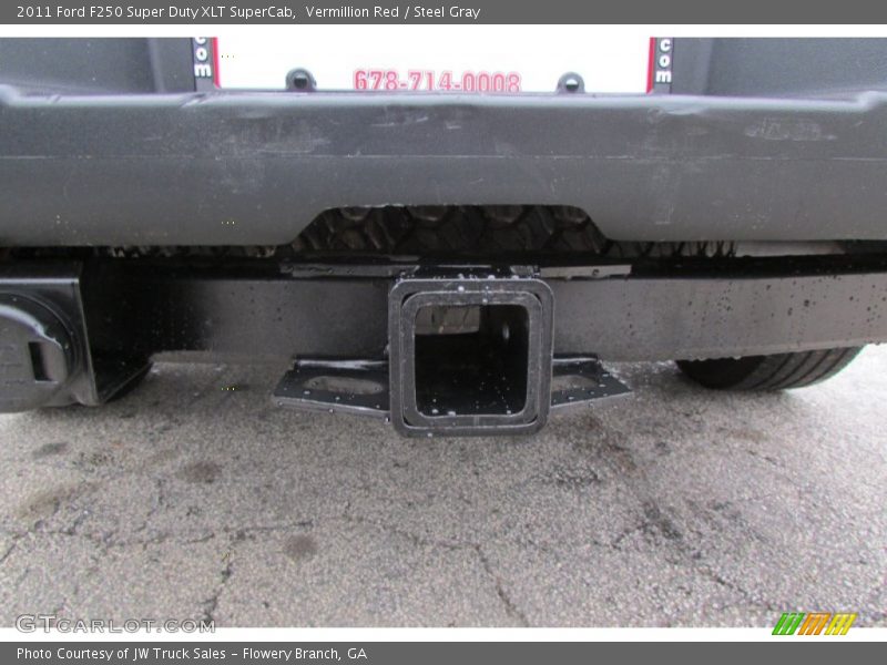 Vermillion Red / Steel Gray 2011 Ford F250 Super Duty XLT SuperCab