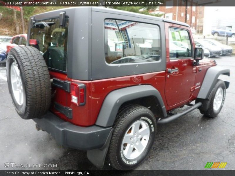 Red Rock Crystal Pearl / Dark Slate Gray/Medium Slate Gray 2010 Jeep Wrangler Sport 4x4