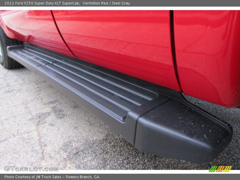 Vermillion Red / Steel Gray 2011 Ford F250 Super Duty XLT SuperCab