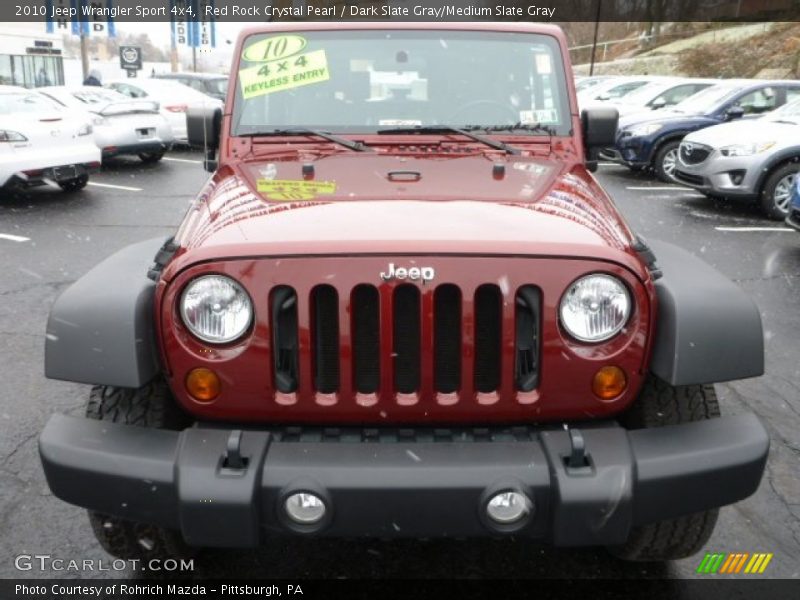 Red Rock Crystal Pearl / Dark Slate Gray/Medium Slate Gray 2010 Jeep Wrangler Sport 4x4