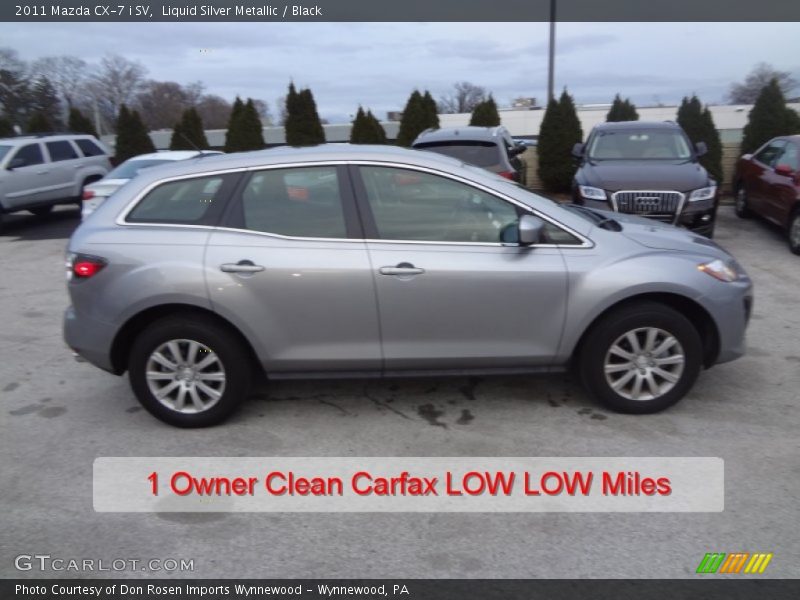 Liquid Silver Metallic / Black 2011 Mazda CX-7 i SV