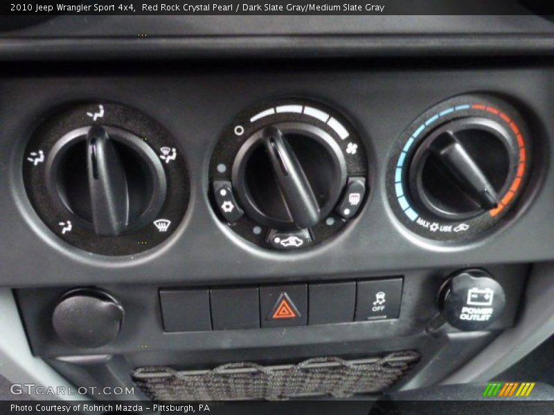 Red Rock Crystal Pearl / Dark Slate Gray/Medium Slate Gray 2010 Jeep Wrangler Sport 4x4