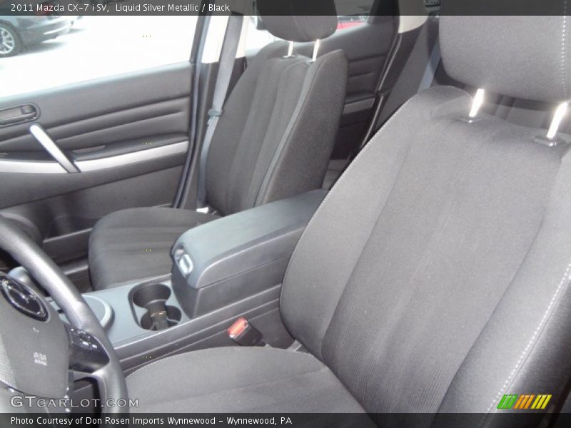 Liquid Silver Metallic / Black 2011 Mazda CX-7 i SV