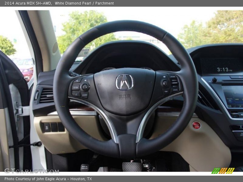 White Diamond Pearl / Parchment 2014 Acura MDX SH-AWD