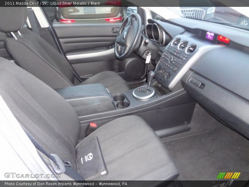 Liquid Silver Metallic / Black 2011 Mazda CX-7 i SV