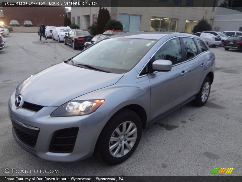 Liquid Silver Metallic / Black 2011 Mazda CX-7 i SV