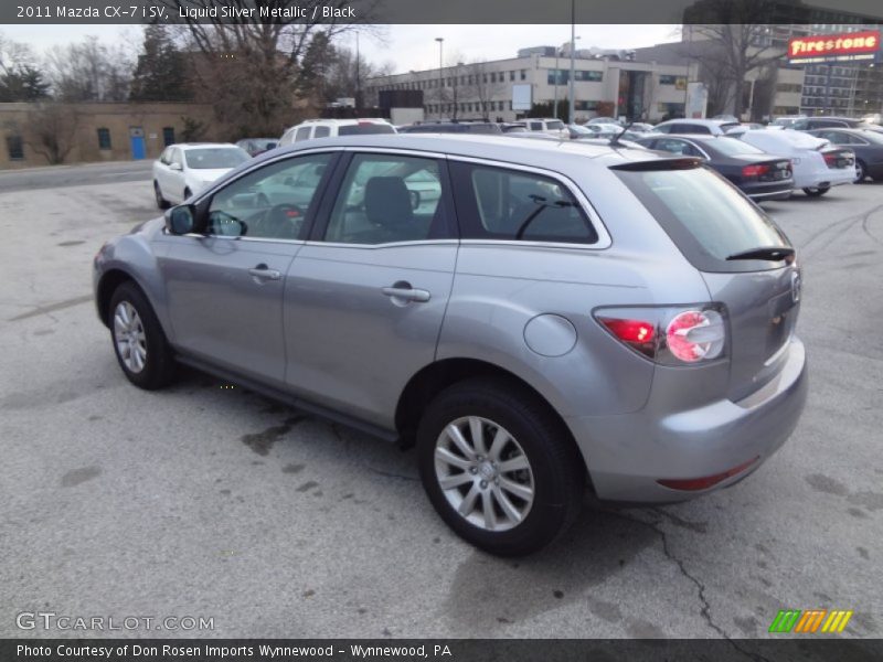 Liquid Silver Metallic / Black 2011 Mazda CX-7 i SV