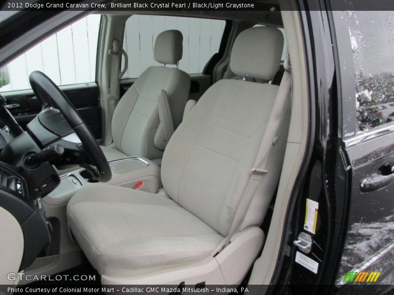 Front Seat of 2012 Grand Caravan Crew